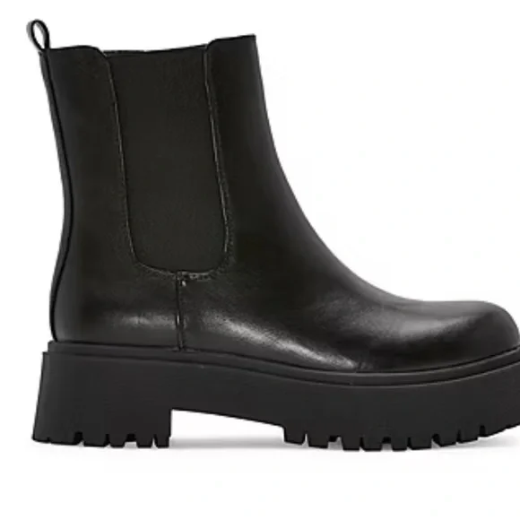 Black Women Block Heel Boots - Picture 3 of 16